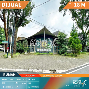 Dijual Rumah Cocok Untuk Segala Usaha di Gunung Gunung, Klojen Malang