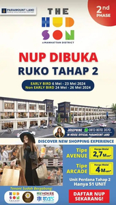 Dijual - The Hudson Ruko Gading Serpong Lokasi Sangat Ramai