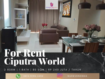 Disewakan Apartement Ciputra World 2BR Full Furnished High Floor