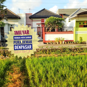 Jual Rumah View Sawah Pura Demak Menang Maning Denpasar Bali