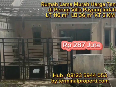 Jual tanah Murah + Rumah Lama Di Villa Payung Indah Kel Pudakpayung