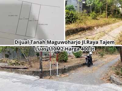 MURAh 400 Juta Tanah Siap Bangun di Jalan Raya Tajem Maguwoharjo