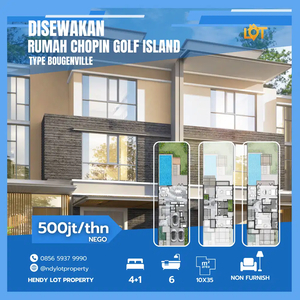 NEW DISEWAKAN RUMAH GOLF ISLAND CLUSTER CHOPIN UK 10X35