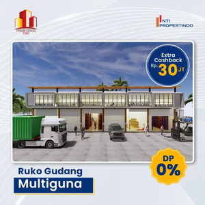 Ruko gudang multiguna dijual DP 0%