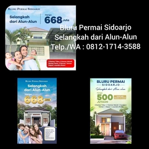 Rumah Dijual Di Bluru Permai Sidoarjo Siap Huni 081217143588