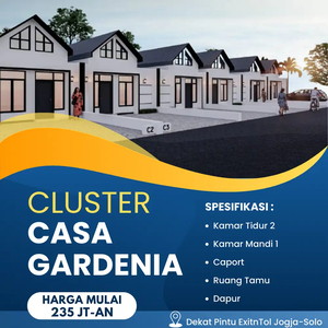 Rumah Murah Dekat Pintu Tol Jogja-Solo, 200 jt-an Ready KPR