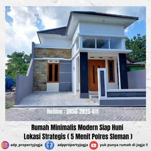 Rumah Siap Huni Minimalis Modern Strategis 5 Menit Ke Polres Sleman