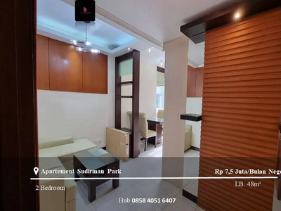 Sewa Apartemen Sudirman Park Middle Floor 2BR Full Furnished View Pool