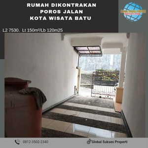 Sewa Murah Rumah Bagus Poros Jalan Strategis Jatimpark 3 Kota Batu