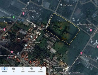 Tanah Cocok Utk Villa &Komersil Lain Di Lembang Bandung