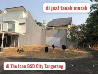 Tanah dijual cepat posisi hoek strategis di The icon bsd tangerang