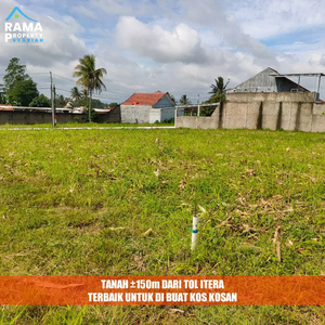 TANAH ITERA SAMPING TOL BUAT RUMAH KOS DEKAT SUKARAME WWAYKANDIS