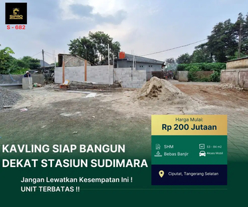 Tanah Kavling Siap Bangun Hanya 10 Menit Ke Stasiun Sudimara