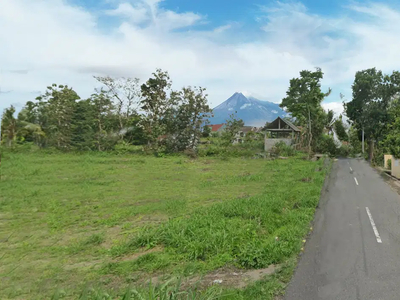 Tanah View Merapi dan Sawah di Jakal Km 10 Jogja, Cocok Homestay