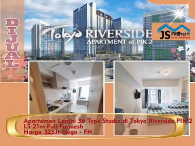 DIJUAL Apartemen Lantai 36 Type Studio di Tokyo Riverside PIK 2 - FN
