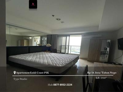 Disewakan Apartement Gold Coast PIK Type Studio Full Furnished