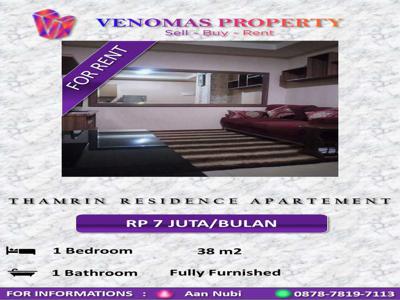 Disewakan Apartment Thamrin Residence Full Furnished 1 Bedroom