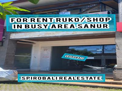 For Rent Ruko in the heart of Sanur in Busy Area Tamblingan Sanur