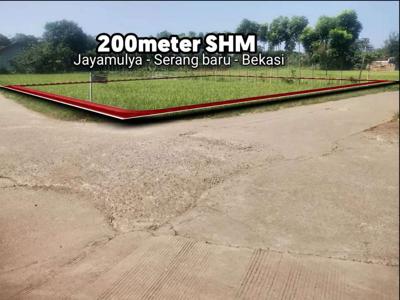 Tanah darat pinggir jalan utama desa lt 200 m² SHM