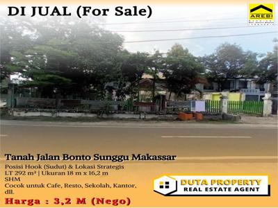 Dijual Tanah Jalan Bonto Sunggu Posisi Sudut Makassar