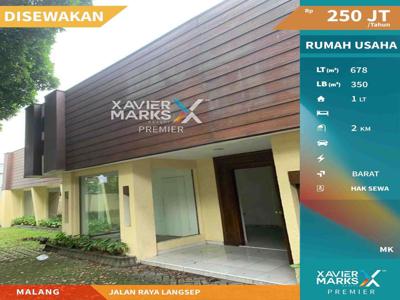 Disewakan Tempat Usaha Poros Jalan Raya Langsep Malang