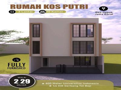 kosan di jual lokasi universitas depok