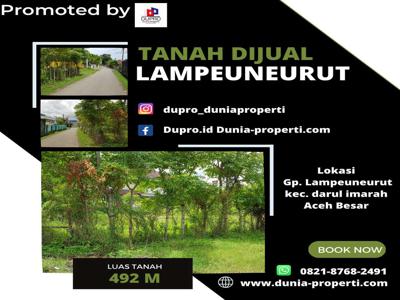 LAMPEUNEURUT- Tanah Dijual Luas tanah 492 M