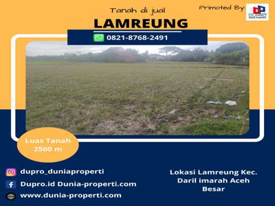 LAMRUENG DARUL IMARAH- Dijual Tanah Luas 2500 M