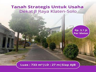 Strategis Pusat Kota, 733 m², Cocok Investasi