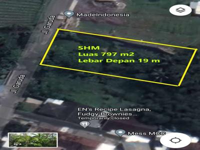 Tanah Siap Bangun SHM 797 m2 di Sayap Jln Kaliurang Km.8 Yogyakarta