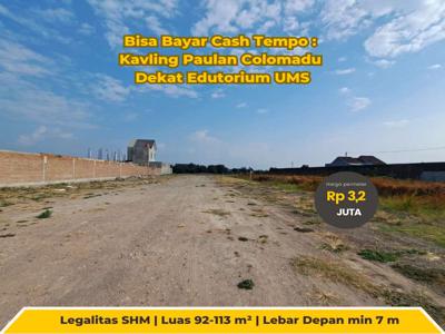 Amankan Tabungan, Beli Tanah : Kavling Paulan Colomadu, SHM, 96 m²