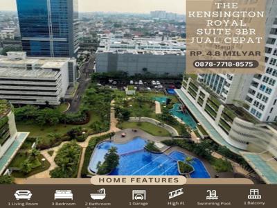 Apartment The Kensington Royal Suites 3BR Lantai Tinggi View Lepas