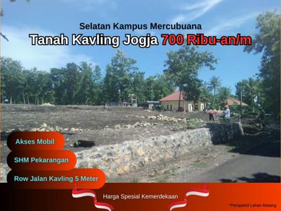 Dekat Kampus Mercubuana, Dijual Tanah Murah SHM Pekarangan, Siap AJB