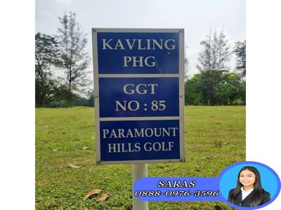 Dijual Kavling 2200 meter Di Gading Serpong Paramount Hill Golf