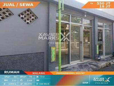 Dijual Murah Rumah di Pandanwangi, sulfat Malang