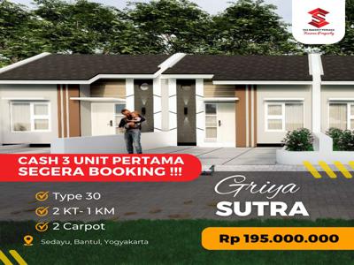 DIJUAL RUMAH 2 LANTAI DENGAN HARGA TERJANGKAU DEKAT YIA, YOGYAKARTA