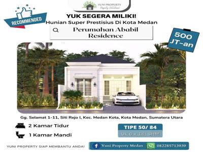 DIJUAL RUMAH ABABIL RESIDENCE 1LANTAI MINIMALIS STRATEGIS DIKOTA MEDAN