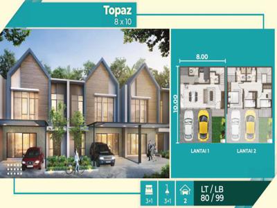 Dijual Rumah Cluster Denver Boulevard Uk 8x10 Type Topaz