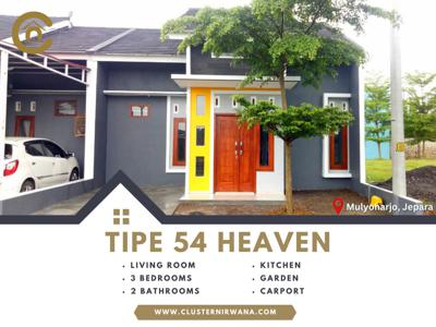 Dijual Rumah Minimalis Modern Tipe 54, 3 Kamar, Perumahan dengan CCTV