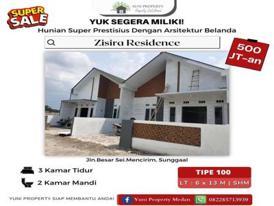 DIJUAL RUMAH ZISIRA RESIDENCE KAWASAN NYAMAN STRATEGIS DIKOTA MEDAN