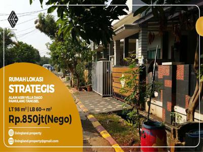 JUAL CEPAT! Rumah PALING Strategis Villa Dago, Pamulang, Tangsel