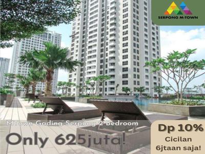 Jual rugi apartemen midtown / mtown residence gading serpong 2 br