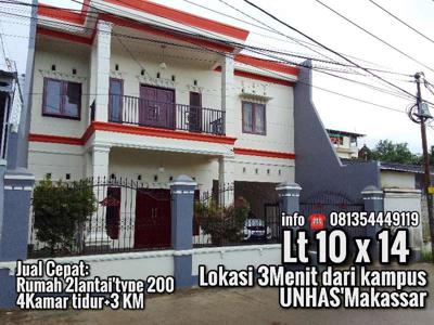 jual rumah dekat kampus Unhas Makassar