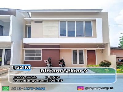 Ready Rumah Baru Nempel komplek maleo Bintaro Sektor 9 Free BPHTB