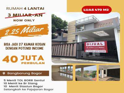 Rumah 4 Lantai Bantar Jati Bogor Murah Cocok Kosan / Kantor/ Gudang D8