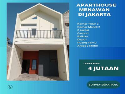 Rumah 500 Jutaan Aparthouse PKP Ciracas Jakarta Timur