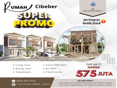 Rumah Cibeber 500jtan 2Lantai Akses Mobil Selangkah Tol Baros Cimahi