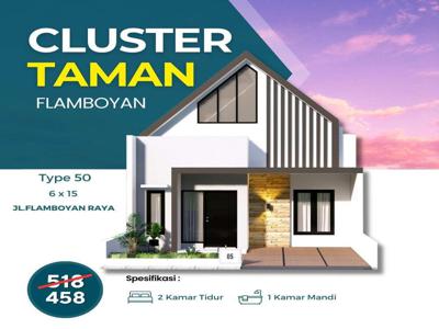 Rumah Mewah Harga 400 Jutaan Di Jl. Flamboyan Raya Dekat Pajak Melati