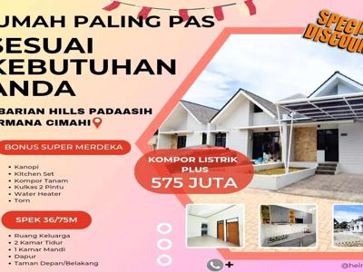 Rumah Promo Merdeka Full Furnish di Permana Cimahi