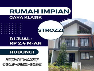 rumah strozzi at summarecon premium attic stock segera habis 2 lantai